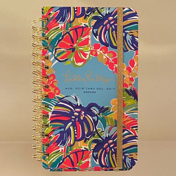 17 Month Large 2016 Covered Spiral Agenda in Bazaar by Lilly Pulitzer main image 1